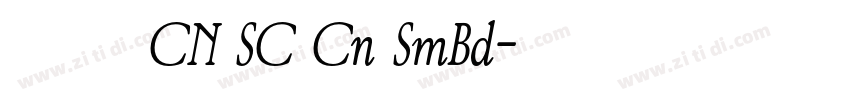 有爱黑体 CN SC Cn SmBd字体转换